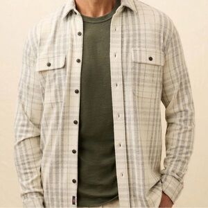 Faherty Mens Legend Sweater Shirt Cloud Ridge Plaid MEDIUM NWT